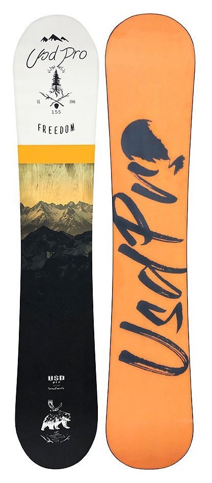 Сноуборд USD Pro FREEDOM 159 Black/Orange (USB19M2P), RCH_20848