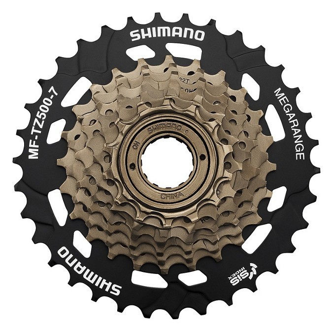 Касета для велосипеда Shimano MF-TZ500 7S 14-28T Black/brown (AMFTZ5007428), RCH_19970