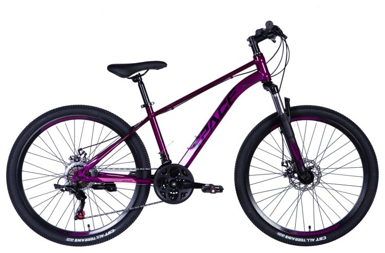 Велосипед ST 26" SPACE NEPTUNE DD FR рама-15" фіолетовий 2024, OPS-SP-26-026