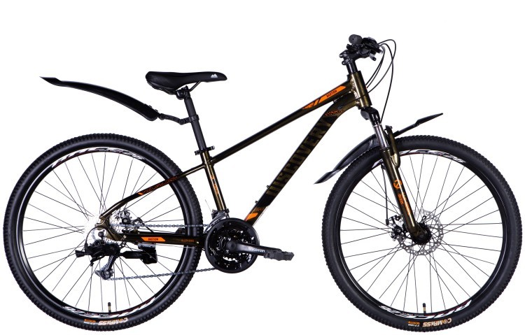Велосипед AL 26" Discovery BASTION DD CS рама-13" коричневий 2025, OPS-DIS-26-617
