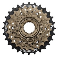 Касета для велосипеда Shimano MF-TZ500 6S 14-28T Black/brown (AMFTZ5006428)
