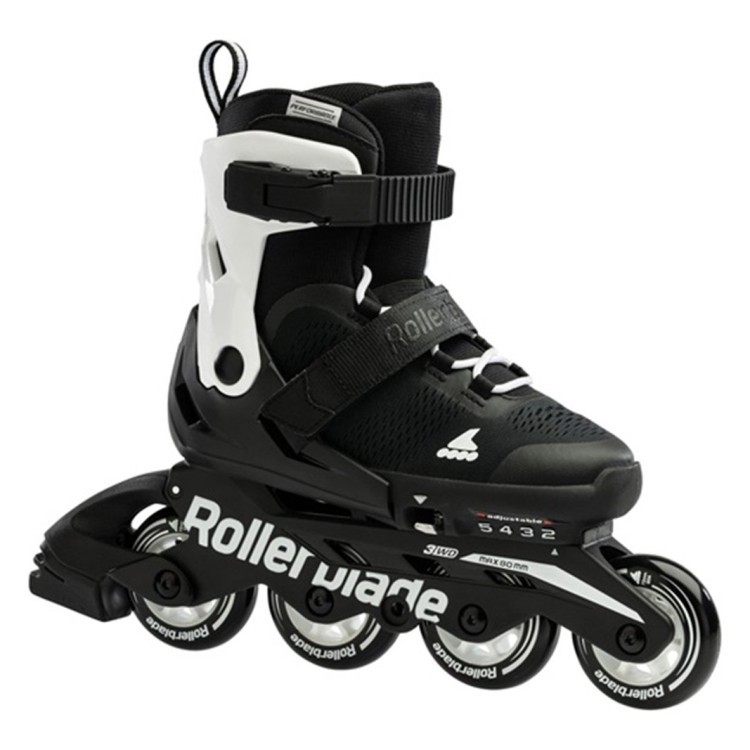 Ролики дитячі Rollerblade Microblade Black White 2024, 07221900-787-33-36.5