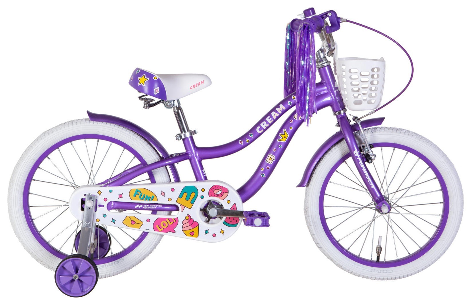 Велосипед AL 18" Formula Kid CREAM BH рама-9" фіолетовий 2026, OPS-FRK-18-181