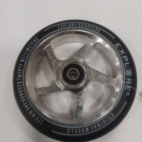 Колесо для трюкового самоката Explore 120 дюраль abec -9 серый