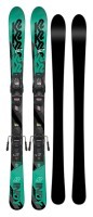 Ліжі гірські комплект для підлітків K2 INDY+FDT 4.5 100см Turquoise/black (10C0806.109.1+10B1019.109.2) O