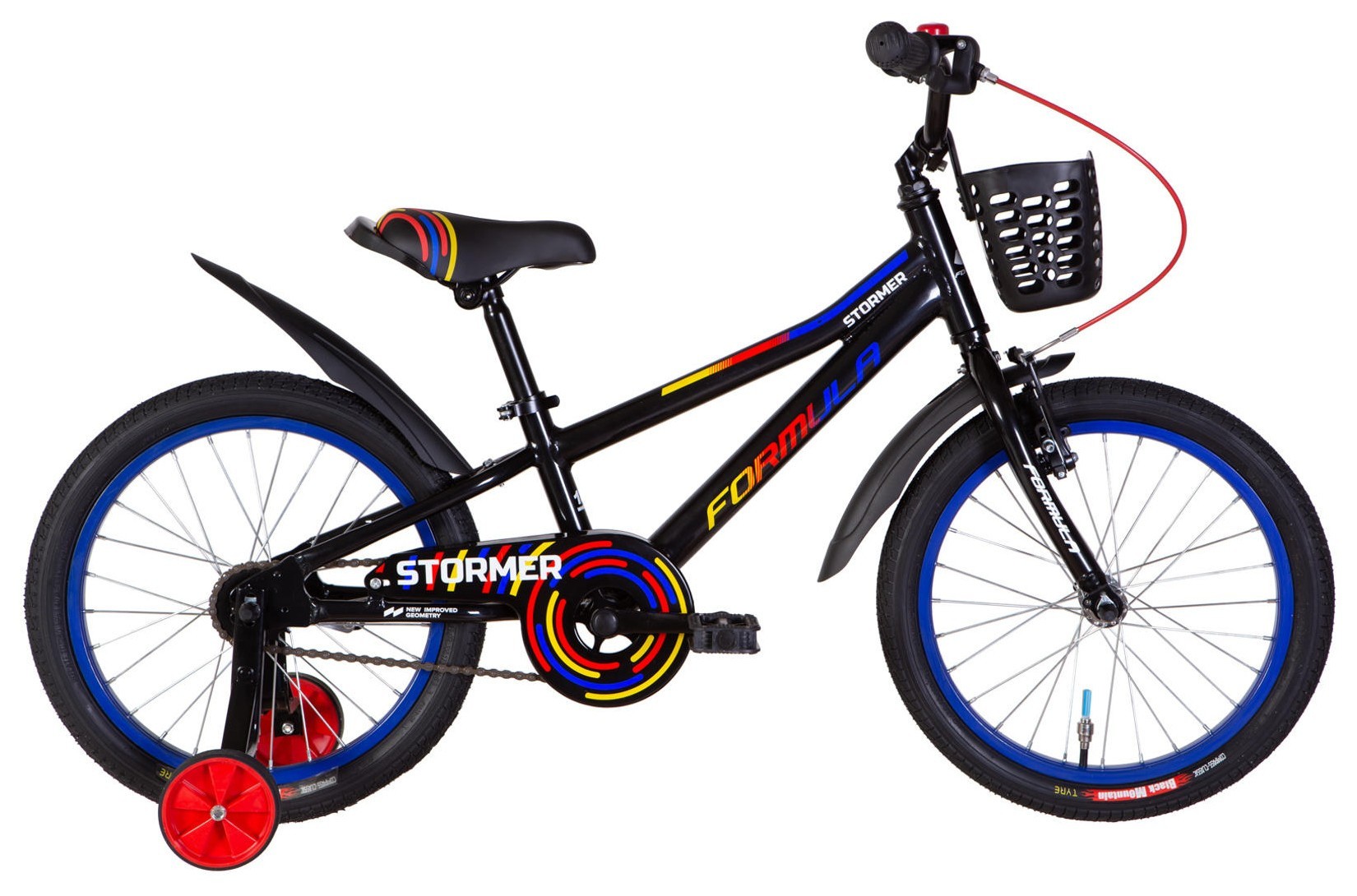 Велосипед AL 18" Formula Kid STORMER BH рама-9" черный 2026, OPS-FRK-18-179