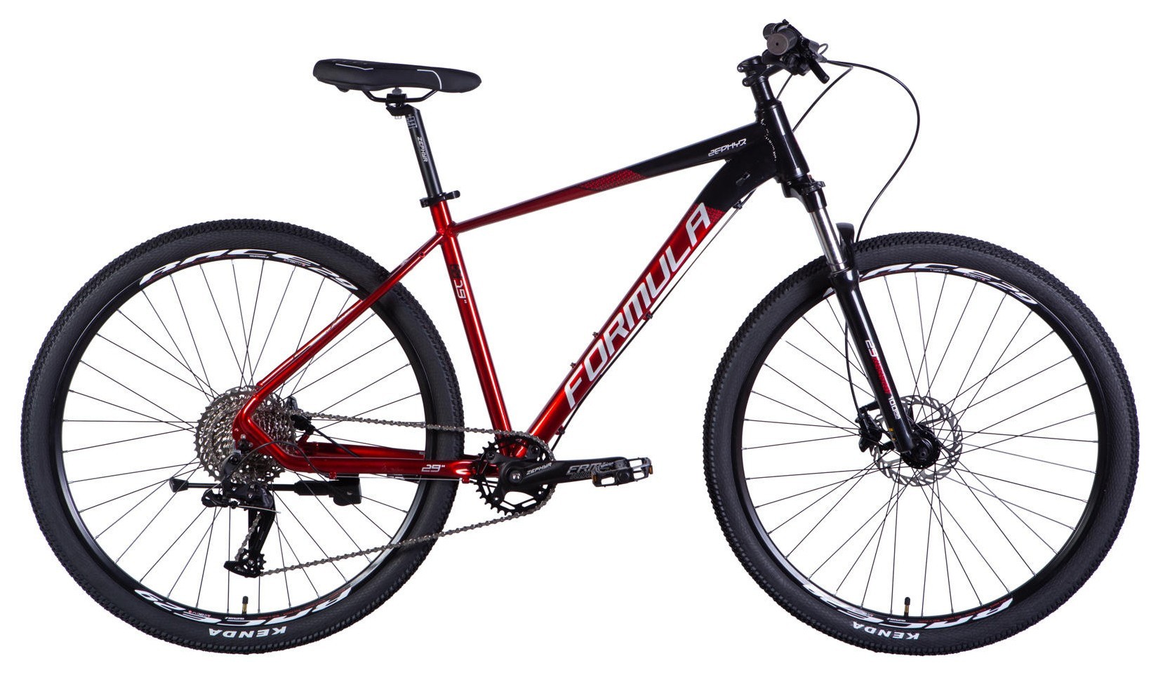 Велосипед AL 29" Formula ZEPHYR 1.0 HDD рама-19" чорно-червоний 2026, OPS-FR-29-451