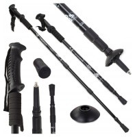 Палиця для скандинавської ходьби EasyFit Energia чорна