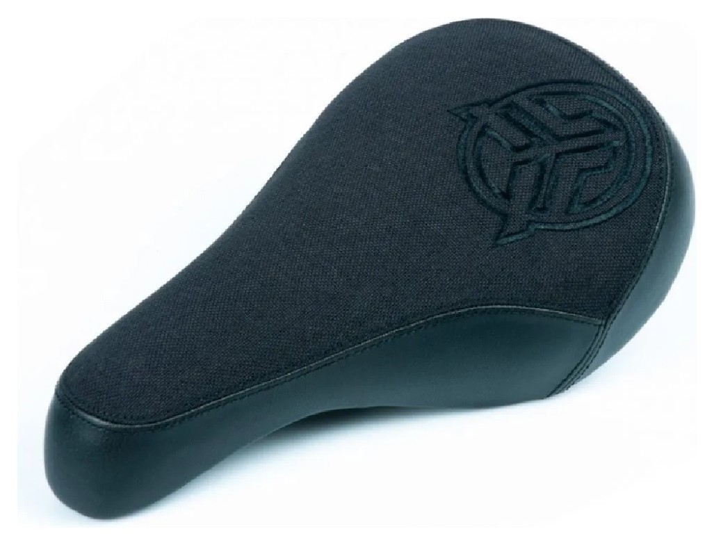 Сидение Federal Mid Stealth Logo - черная комбинированная ткань/кожа с черным вышитым логотипом, VELD_SEFE019-BK5-0000