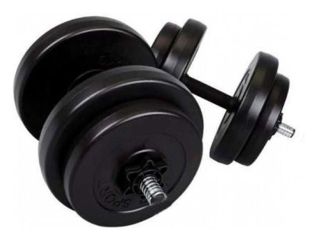 Две разборные гантели RN 8 кг с покрытием ABS+Эспандер в подарок., RNS_BD-8