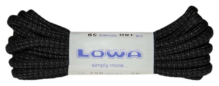 Шнурки LOWA ATC Mid 150 cm black-black, 830584-9999