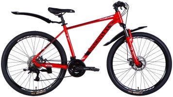 Велосипед AL 26" Discovery BASTION DD CS рама-18" червоно-чорний 2025