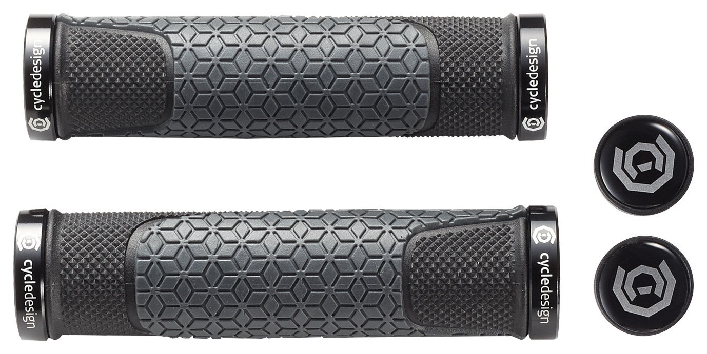 Грипсы для велосипеда Cycledesign DENSITY III LOCK-ON 132 мм Black/grey (GP0048), RCH_19667