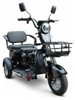 Електроскутер триколісний SPACE SHUTTLE 72B 1000Вт 20А*г барабан/барабан свинцево-кислотний чорний 2026