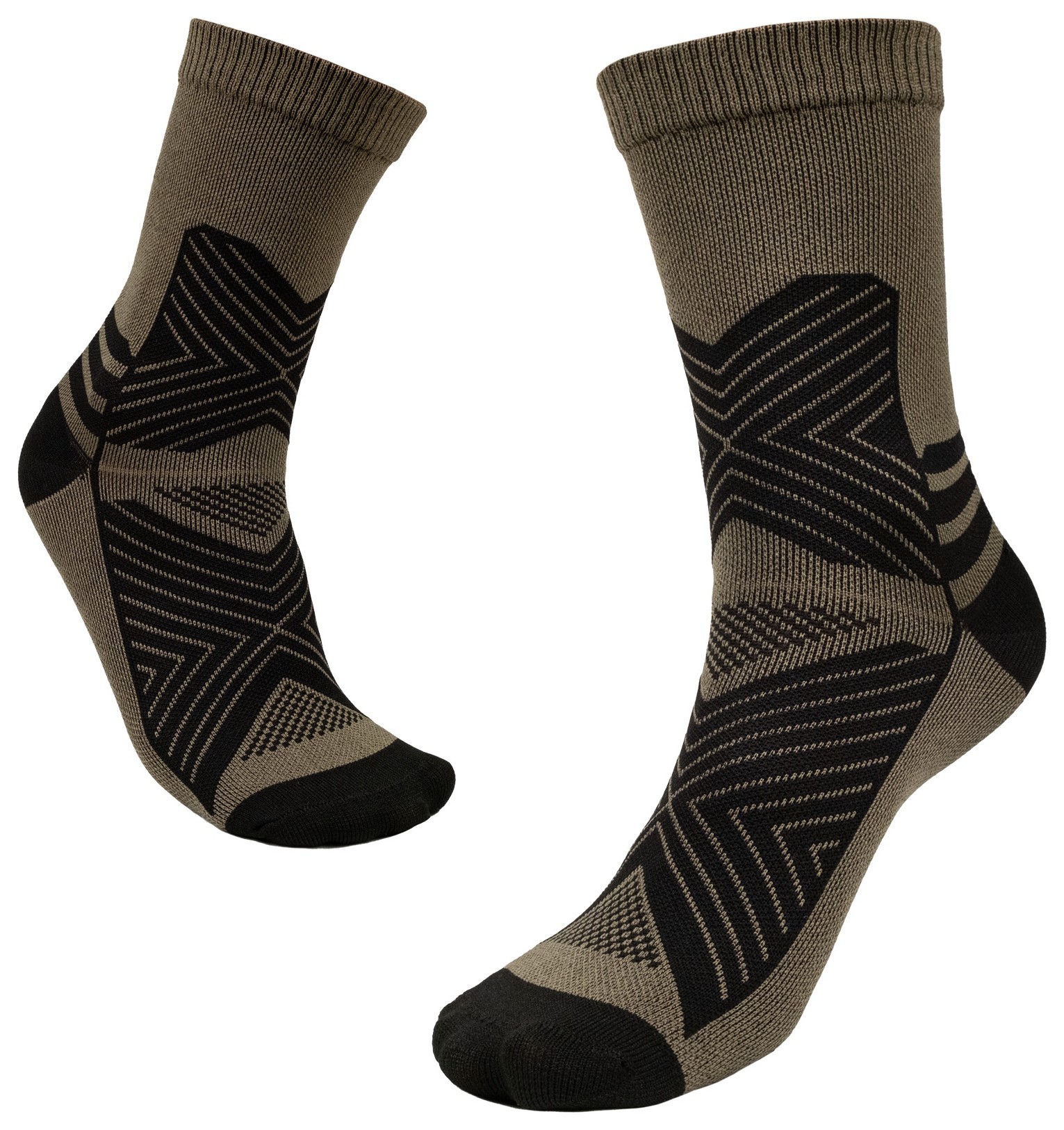 Шкарпетки Tribe Trekking Summer Long T-KB-0016-olive, 38-40, T-KB-0016-olive-38-40