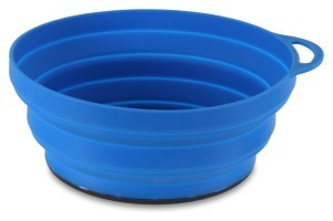 Lifeventure тарелка Silicone Ellipse Bowl blue