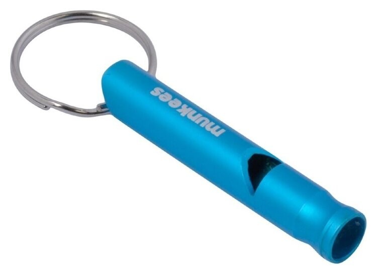 Munkees 3393 брелок-свисток Whistle Small Alu blue, 3393-BL