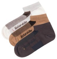 Шкарпетки швидко висихаючі Naturehike NH21FS013, 3 пари (бежеві, коричневі, чорні), розмір М