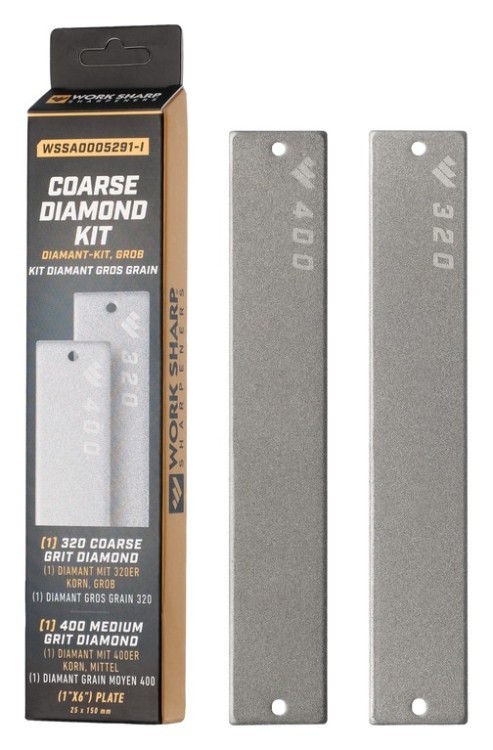 Work Sharp набір змінних пластин Coarse Diamond (320/400) для точилки WSBCHPAJ-PRO, 2 шт, FNR_WSSA0005291-I