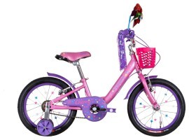 Велосипед ST 16" Formula CHERRY Vbr рама-8,5" рожевий з бузковим 2024 крила, дзвоник, корзина