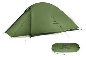 Палатка сверхлегкая двухместная Naturehike Cloud Up Pro CNK2350WS020, темно-зеленая