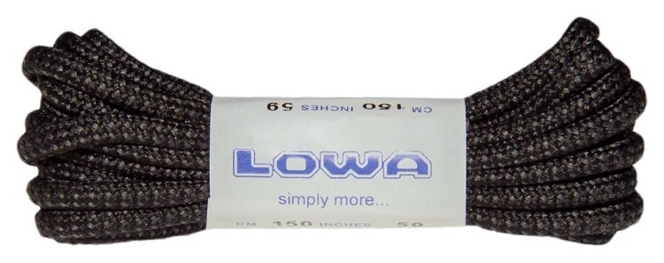 Шнурки LOWA ATC Mid 150 cm black-grey dotted, 830584-0999