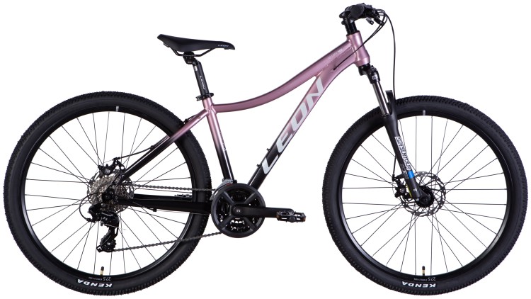 Велосипед AL 27,5" Leon XC LADY 105 DD CS рама-16" рожевий з чорним 2025, OPS-LN-27,5-000