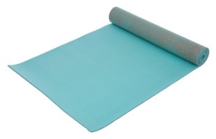 Коврик для йоги Джутовый (Yoga mat) 6мм SP-Sport FI-2441 (размер 185x62x0,6см, джут), бирюзовый