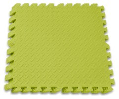 Татами мат EasyFit SwallowTail 4 шт (60х60х1 см) пазл хвост ласточки желтый