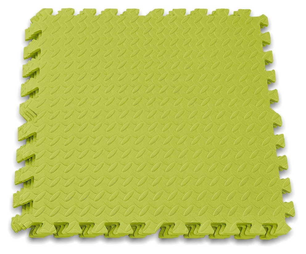 Татамі мат EasyFit SwallowTail 4 шт (60х60х1 см) пазл хвіст ластівки жовтий, EFIT_EF-1950-Y