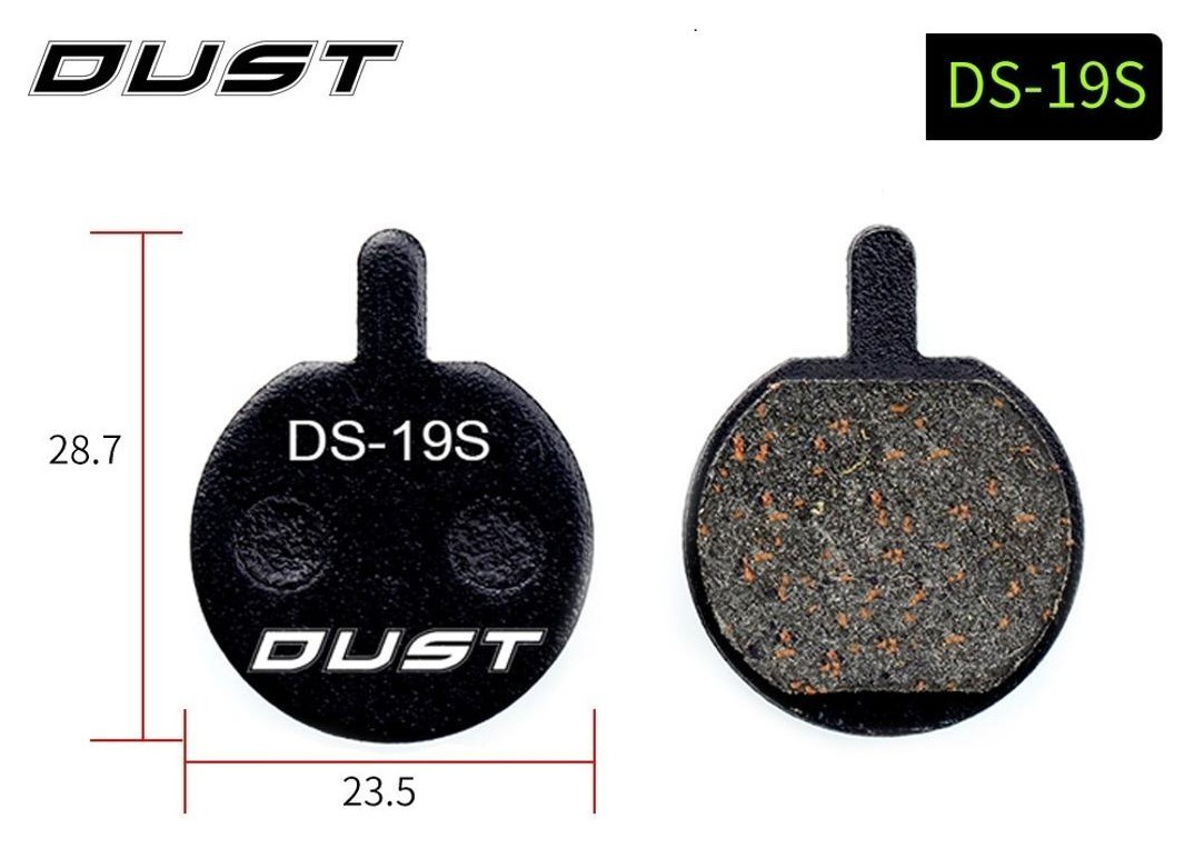 Колодки гальмівні disc Напівметал DUST DS-19-1 DUST DS-19-1 JAK-5, B777, Forever AM (брендоване пакування), BRS-046