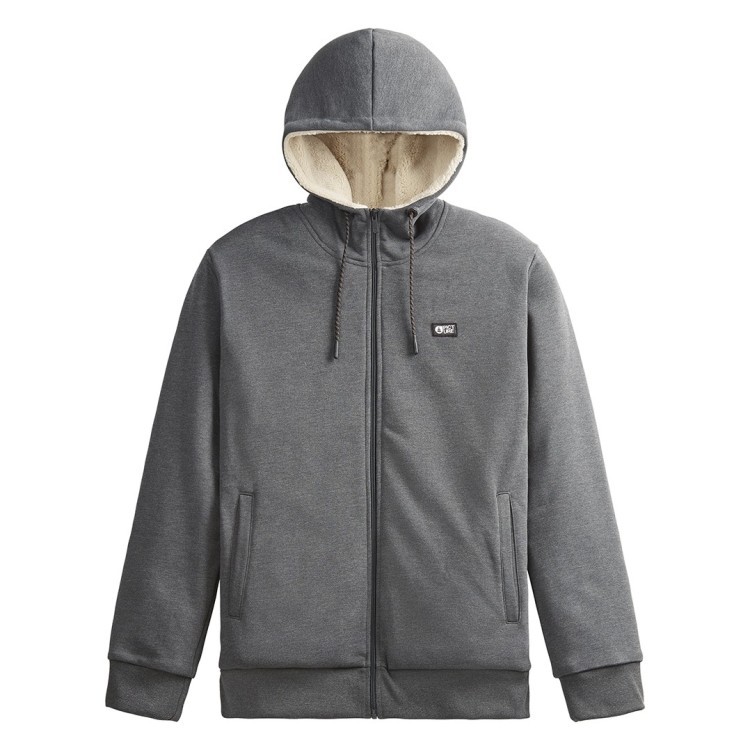 Толстовка Picture Organic Yinni Plush Zip Hoody dark grey melange, MSW415B-L