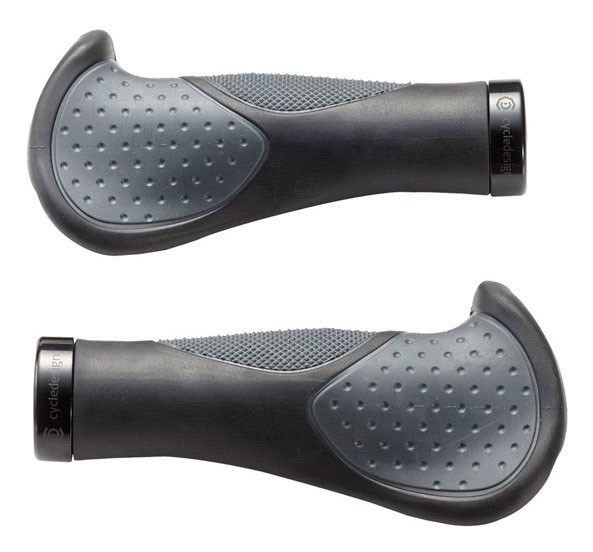 Грипсы для велосипеда Cycledesign ERGO LOCK-ON 139 мм Black/grey (GP0041), RCH_19661