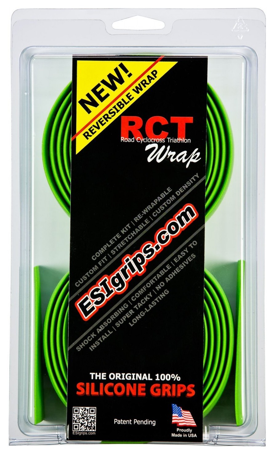 Обмотка руля ESI RCT Wrap Green (зеленая), OBOD_RWGRN
