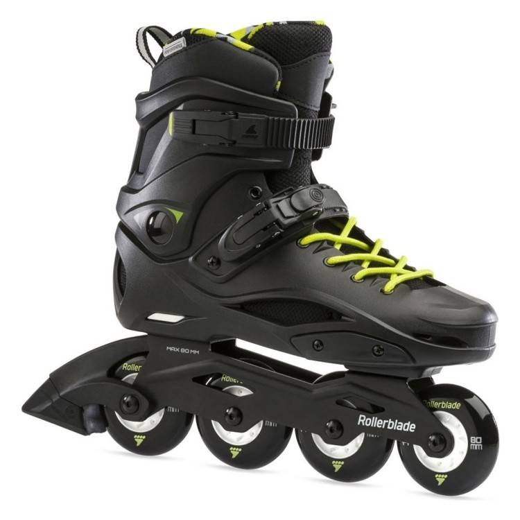 Ролики Rollerblade Cruiser Black Neon Yellow 2024, 07101500-215-270