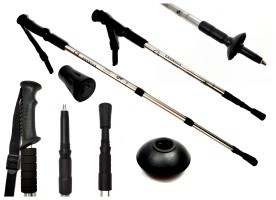 Палиця для скандинавської ходьби EasyFit Energia сіра