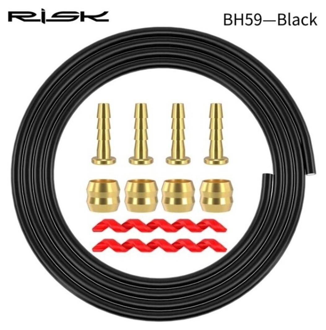 Сорочка гальмівного троса 2500мм RISK BH-59 RC115-1-1 чорний, CABR-093