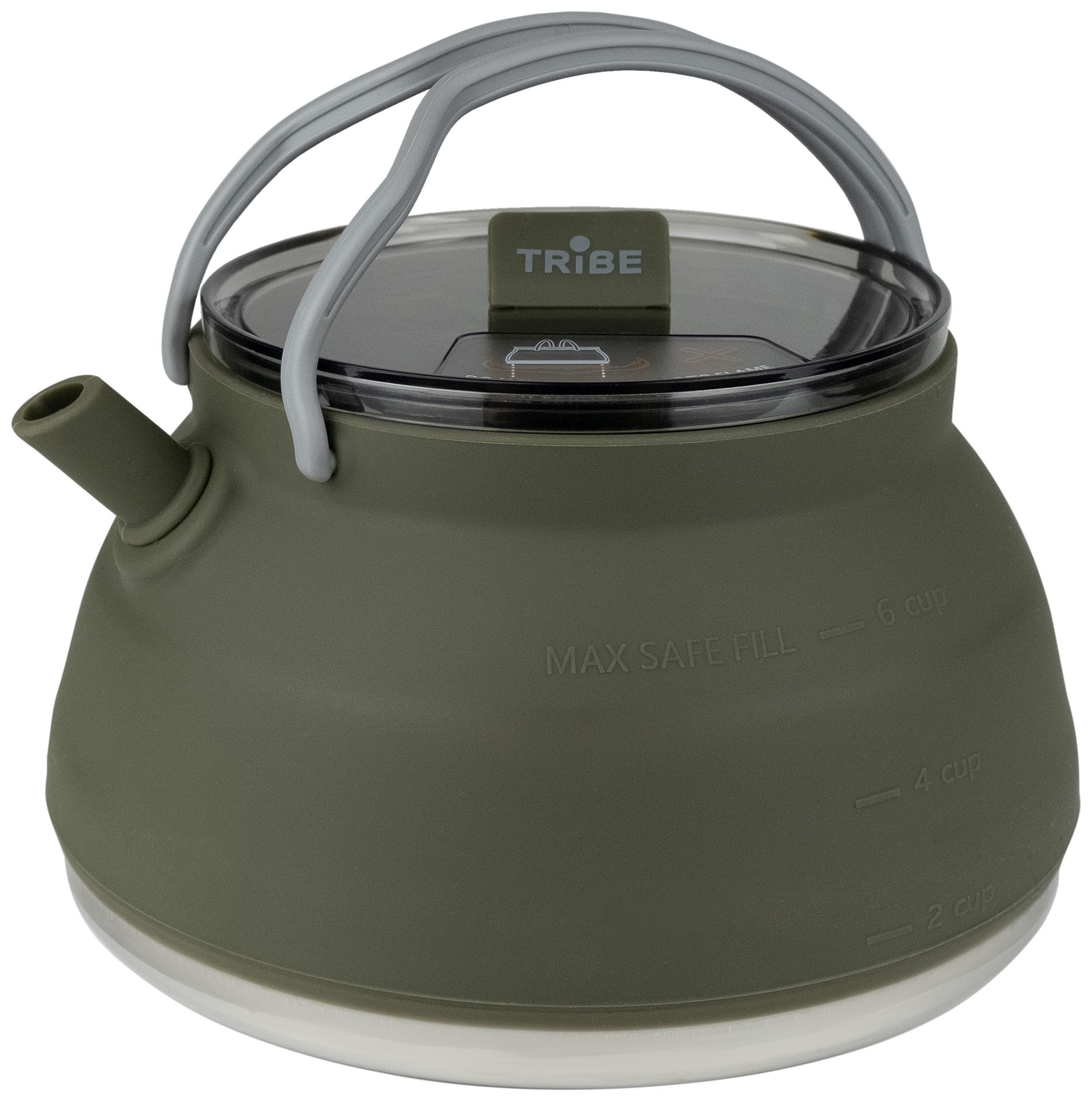 Чайник Tribe Collapsible Kettle 1,5 л силіконовий T-FF-0026, olive, T-FF-0026-olive