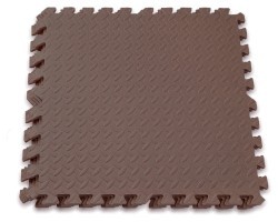 Татами мат EasyFit SwallowTail 4 шт (60х60х1 см) пазл хвост ласточки коричневый