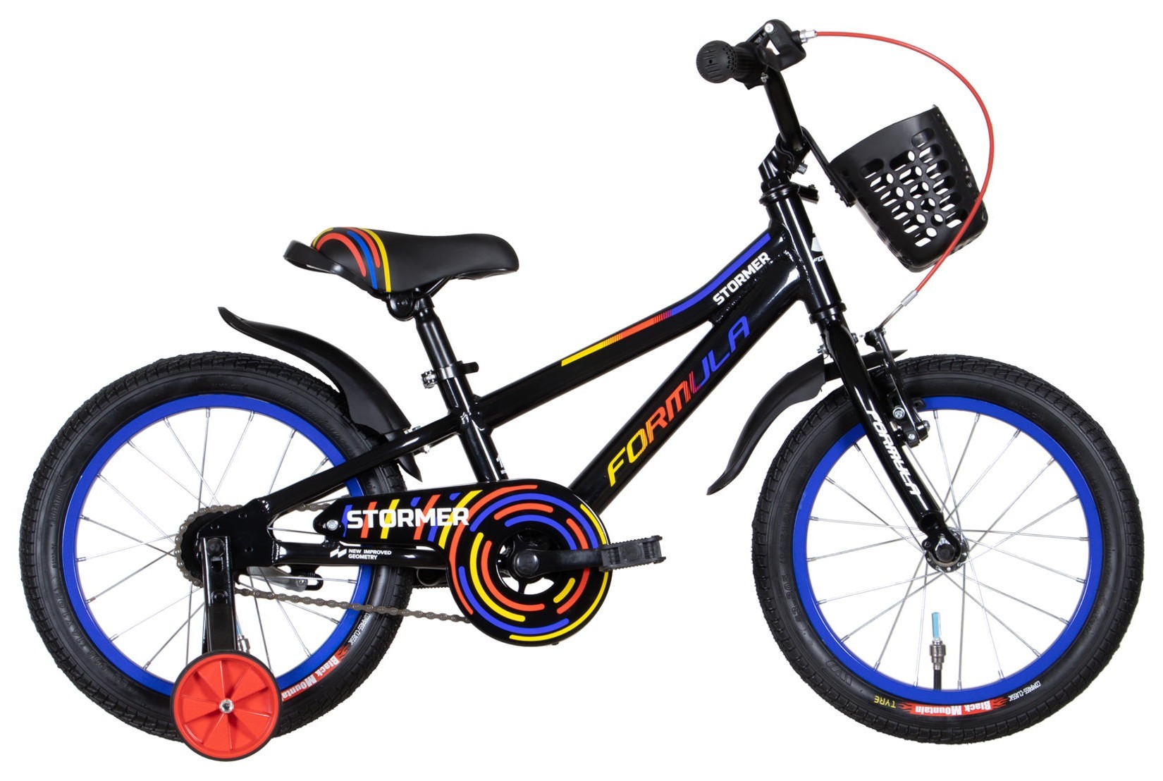 Велосипед AL 16" Formula Kid STORMER BH рама-8,5" черный 2026, OPS-FRK-16-247