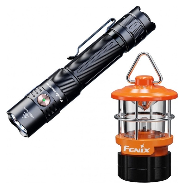 Ліхтар тактичний ручний Fenix PD35R ACE LED 2000 лм + наключний ліхтар CL01 (помаранчевий) | Лімітована серія, FNR_PD35RACE-CL01O