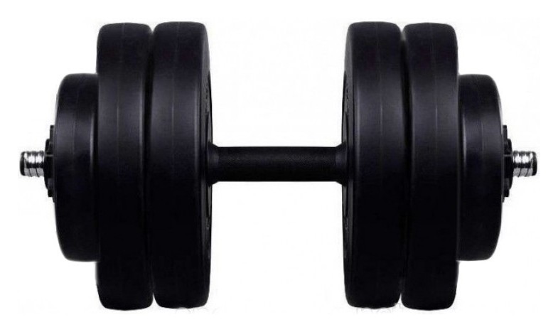 Гантель композитна RN-Sport 23 кг - 1 шт. Скакалка в подарунок, RNS_BD-23