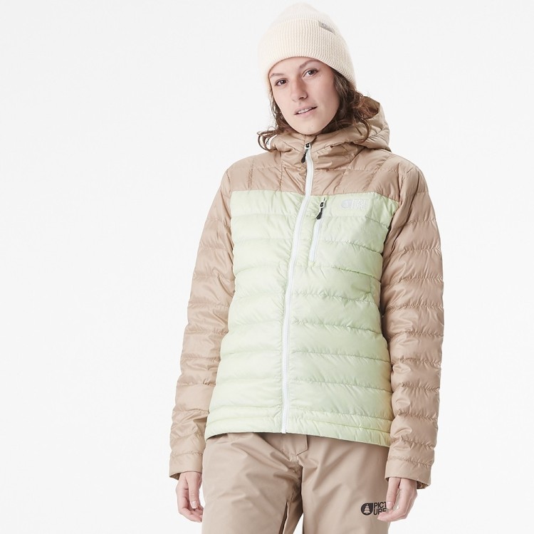 Picture Organic куртка пуховая Mid Puff Down W 2025 lime cream-roebuck S, SWT0165C-S