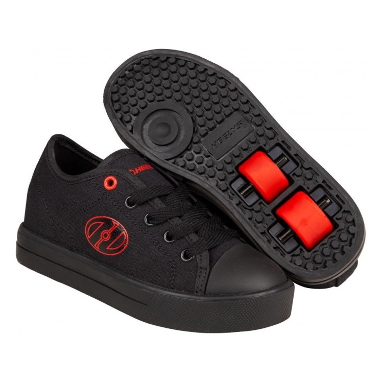 Роликові кросівки Heelys Classic X2 HE100969 Black Red Logo Canvas, 8723711