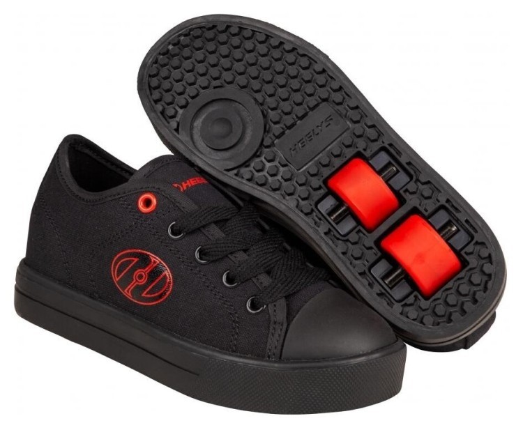 Роликові кросівки Heelys Classic X2 HE100969 Black Red Logo Canvas, 8723711