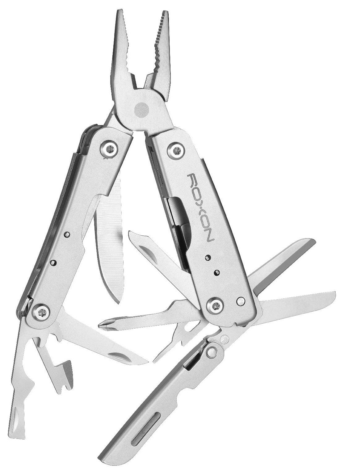 Міні мультитул Roxon M2 зі змінними бітами, сірий, FNR_M2