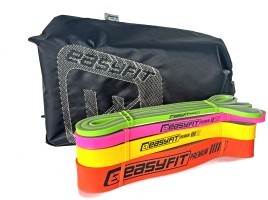 Набор двухслойных резинок для подтягивания EasyFit Premium 2-45 кг (4 шт.)