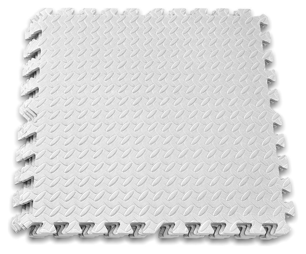 Татамі мат EasyFit SwallowTail 4 шт (60х60х1 см) пазл хвіст ластівки білий, EFIT_EF-1950-W