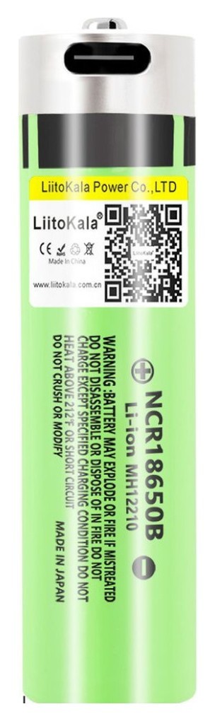 Акумулятор LiitoKala Lii-USB-34B 18650 3400mah, FNR_Lii-USB-34B