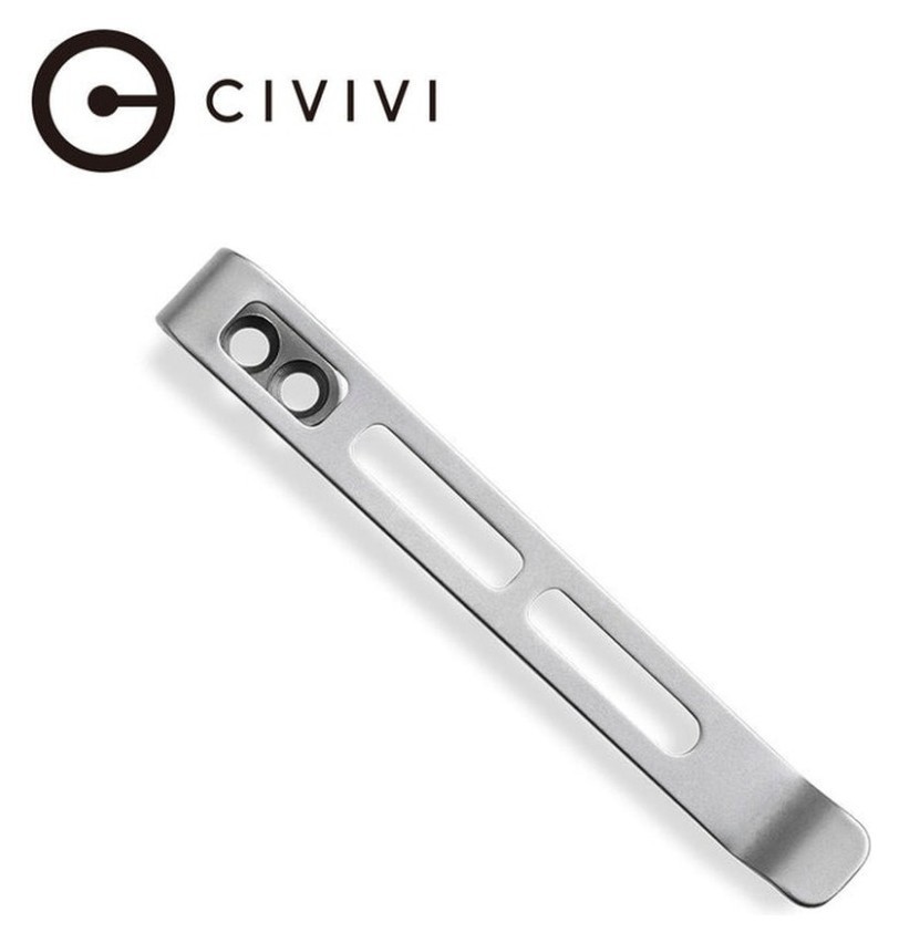 Кліпса кишенькова сталева Civivi без гвинтів CA-06B-V1, FNR_CA-06B-V1